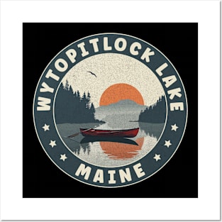 Wytopitlock Lake Maine Sunset Posters and Art